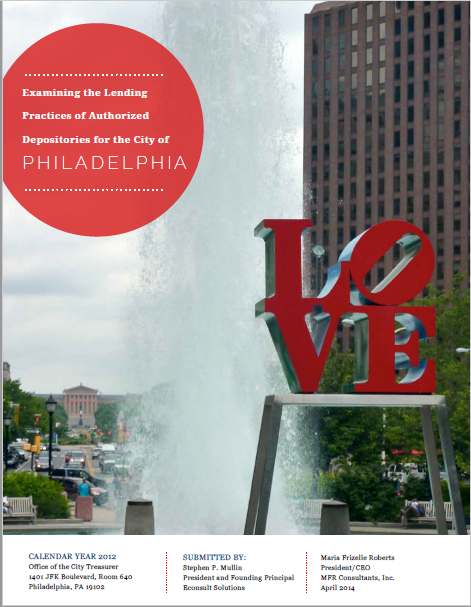 Cover of Annual Philadelphia Fair Lending Study – 2012