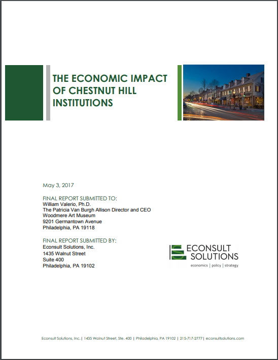 Cover of The Economic Impact of Chestnut Hill Institutions