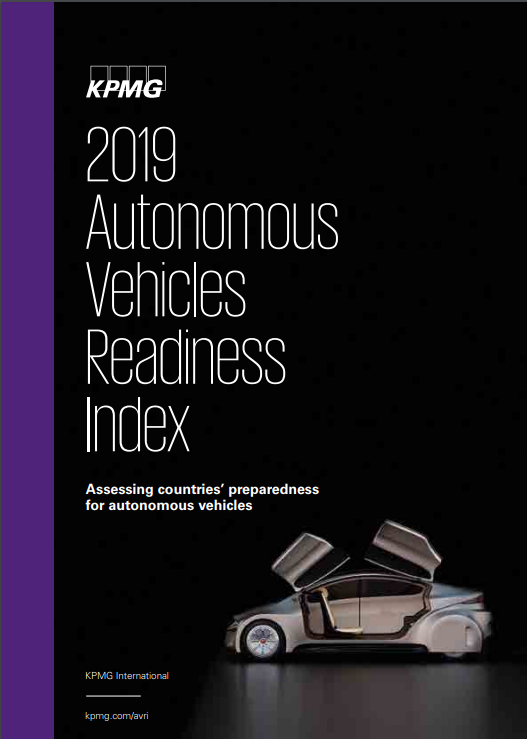 Cover of KPMG 2019 Autonomous Vehicles Readiness Index
