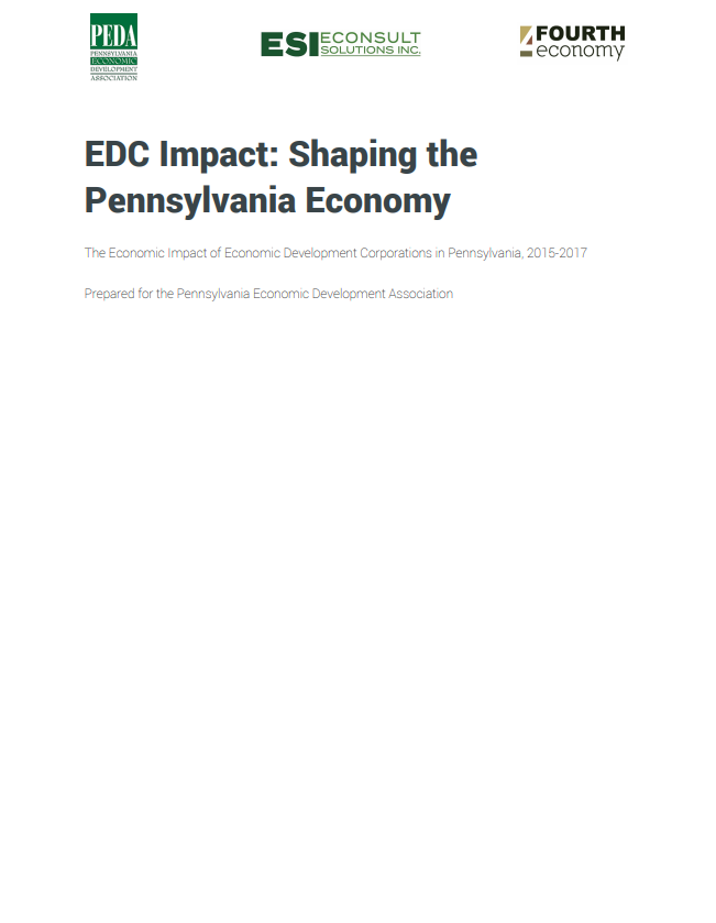 Cover of EDC Impact: Shaping the Pennsylvania Economy