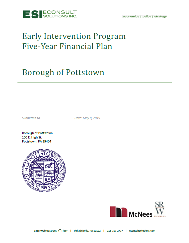 Cover of Early Intervention Program: Borough of Pottstown