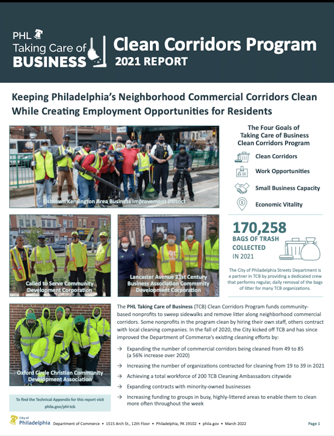 Cover of Taking Care of Business Program Assessment