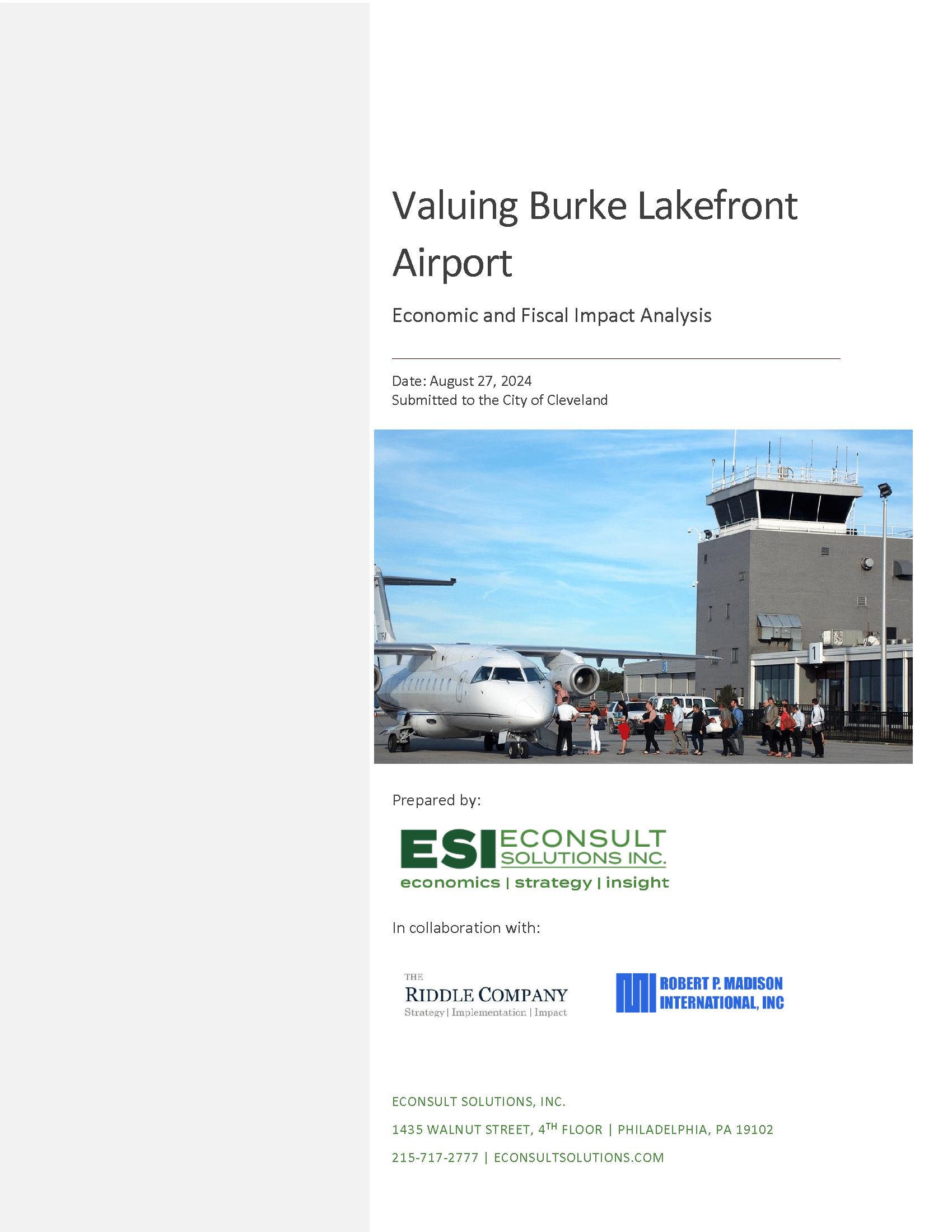 Cover of Valuing Burke Lakefront Airport