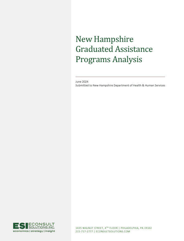 Cover of New Hampshire Benefits Cliff Graduated Assistance Programs Analysis