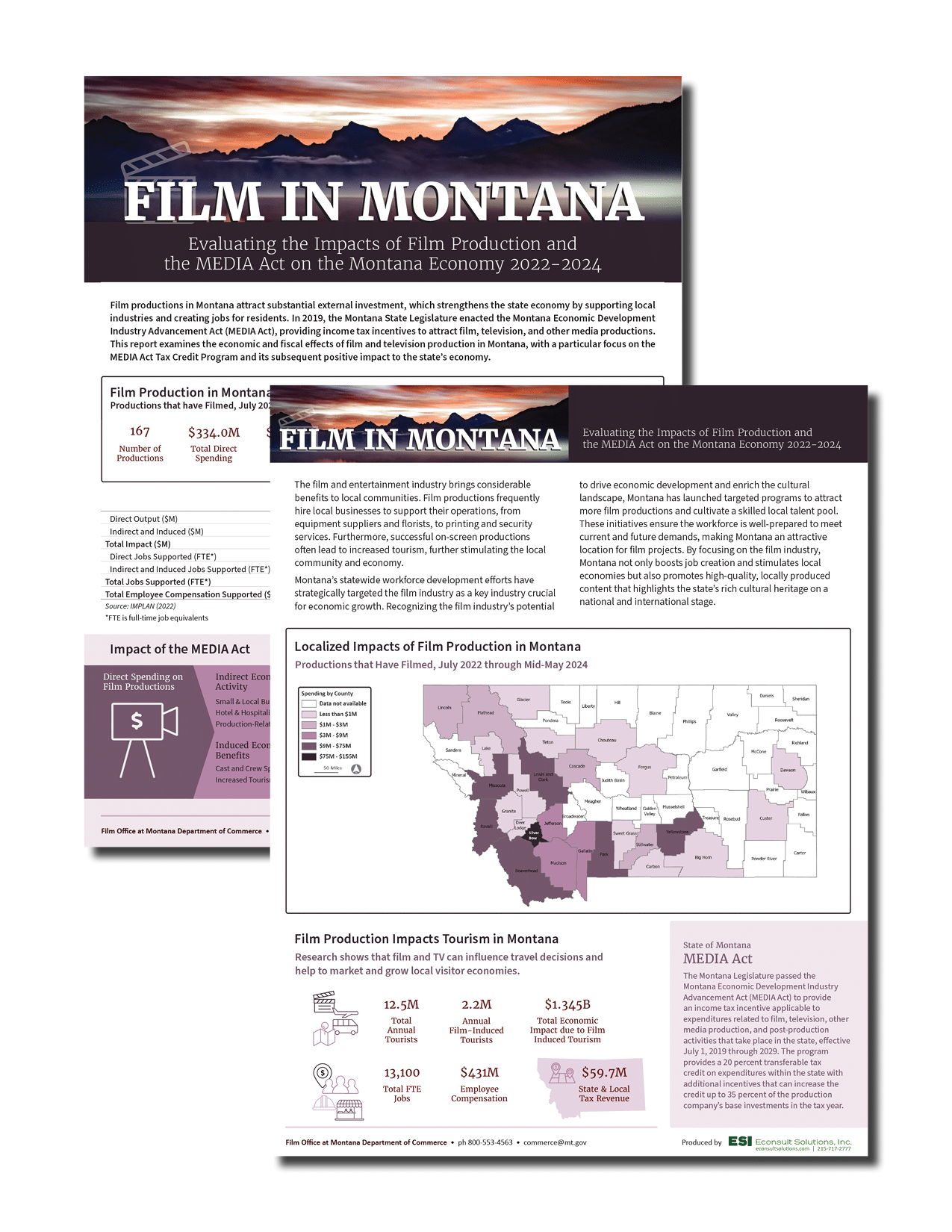 Cover of In the Spotlight: Evaluating the Economic Influence of Montana’s Film Industry