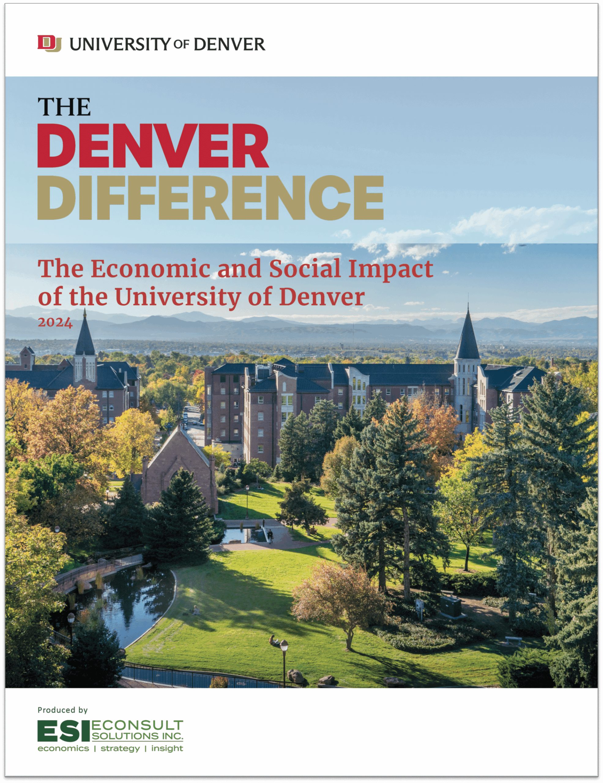 Cover of The Denver Difference: The Economic and Social Impact of the University of Denver
