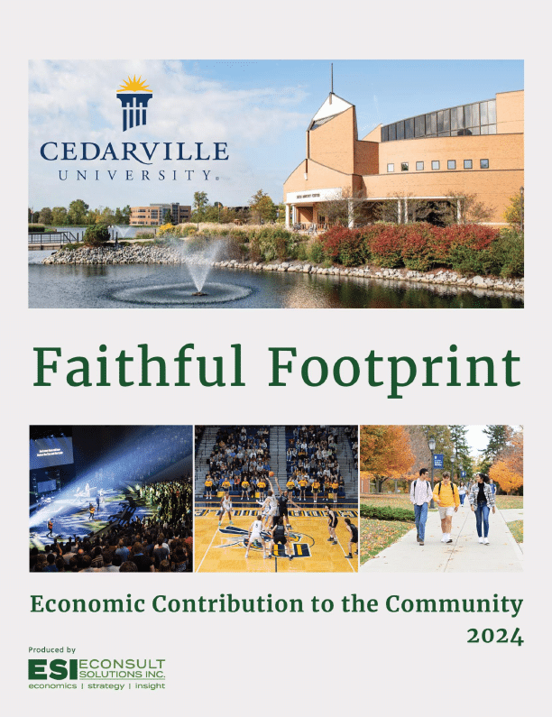 Cover of Faithful Footprint: Cedarville University Economic Impact Study