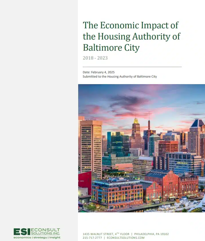 Cover of The Economic Impact of the Housing Authority of Baltimore City